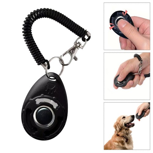 Dog Cat Clicker Whistle Training Clicker Teaching AID Obedience Tool