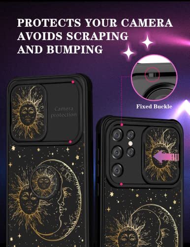 (2in1 Case Sun Moon Stars for for Samsung Galaxy S21 Ultra 1-Sun Moon Star - Photo 4 sur 7