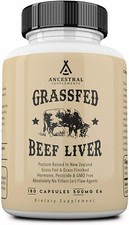 Ancestral Supplements Grass fed Beef Liver - 180 Capsules