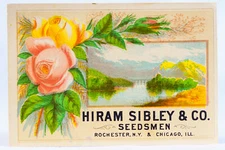 Hiram Sibley & Co Seedsman Rochester Chicago Agricultural Farm Seed Advertising