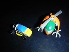 Micro Machines X-Men Marvel Collection lot of two Wolverine 4x4 Helecarrier