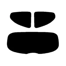 For Peugeot 207 3-door 2006-present Pre Cut Window Tint Kit 20% Dark Rear Film