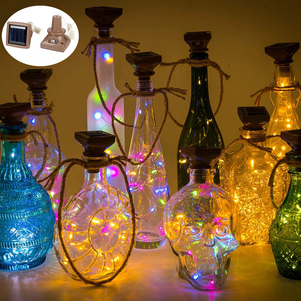 Solar lights for wine on sale bottles