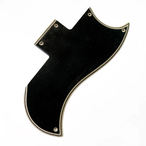 Vintage Accurate 5 Ply Black/Cream Wide Bevel Pickguard for 1961-1963 Gibson SG 