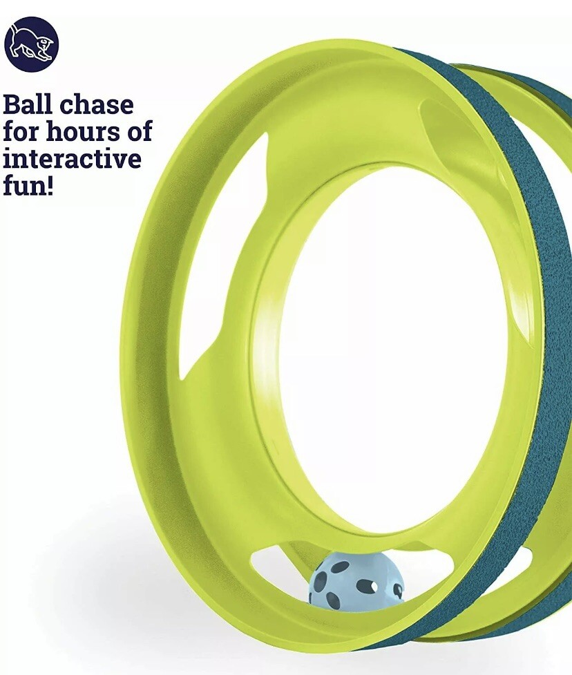Interactive Toys For Cat Catnip Chaser Tower Ring Chase Track All Breed