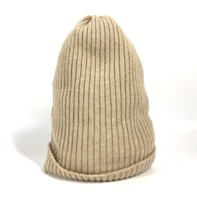 BURBERRY beanie hat knit hat knit cap Knit hat wool Beige  display picture 1