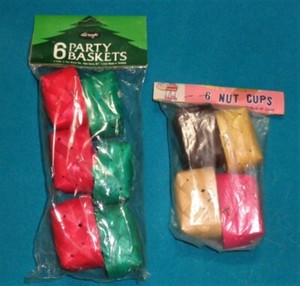 10 Vintage easter nut cups/Baskets NIB 1970's