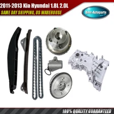 Timing Chain Oil Pump Kit Exhaust Intake CVVT Gear For Kia Hyundai 1.8L 2.0L