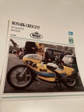 Monark Crescent 500 GP Rudi Kurth 1973 carte moto de collection Atlas Suède
