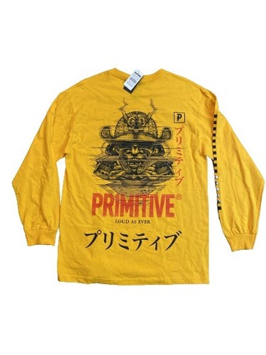 Large Yellow Long Sleeves Samurai Logo 
