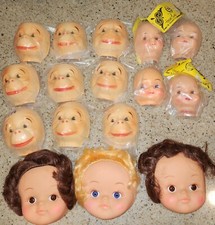 23 CABEZAS MEDIAS CARAS MUÑECA BEBÉ Y MONO
