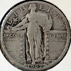 1927-P Standing Liberty Quarter VG 25C * 1927P * ORIGINAL * NICE!