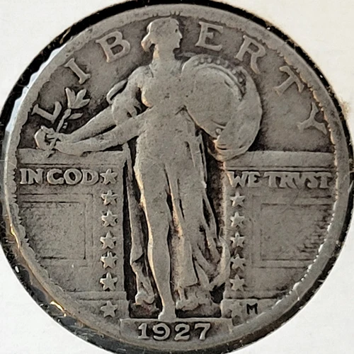 1927-P Standing Liberty Quarter VG 25C * 1927P * ORIGINAL * NICE!
