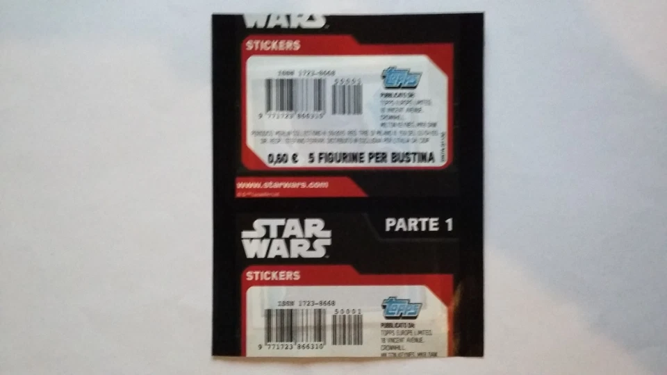 Bustina Star Wars - Parte 1 (Topps) - Nuova da Edicola - Sigillata   - Immagine 2 di 2