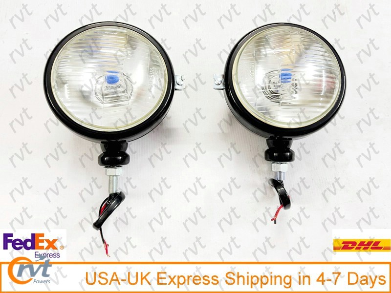 Ford Tractor Head Light Set (LH And RH) 12V Black #18D29 - Foto 8