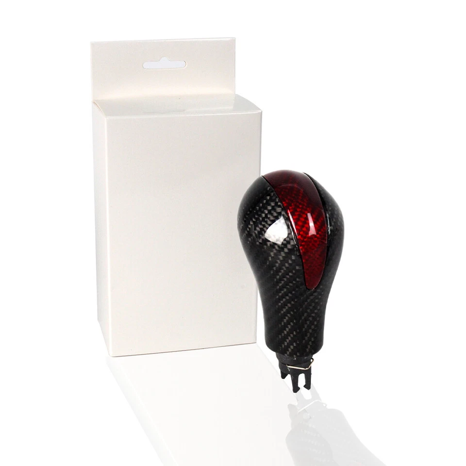 Red Carbon Fiber Gear Shift Knob For Infiniti G25 G37 FX37 EX37 QX70 Q60 QX50 - Imagem 4 de 4