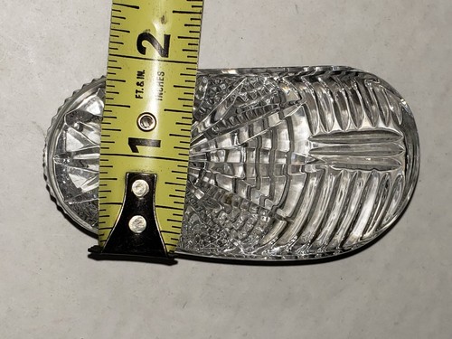 Vintage Waterford Crystal Baby Shoe Paperweight 1lb. - Picture 3 of 21