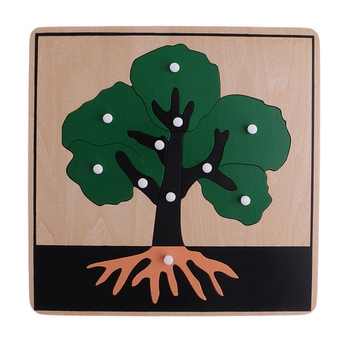 Materiale Botanico Montessori - 3 Puzzle A Forma Di Pianta Per Giocattoli - Foto 2 di 12