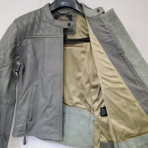 Roland Sands Designs Trinity Motorcycle Jacket Gunmetal Grey Women's Medium M - Picture 5 of 10