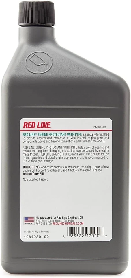 Protector de motor Red Line 17010QT con PTFE, 32 onzas (PAQUETE DE 12) Foto 3 de 4