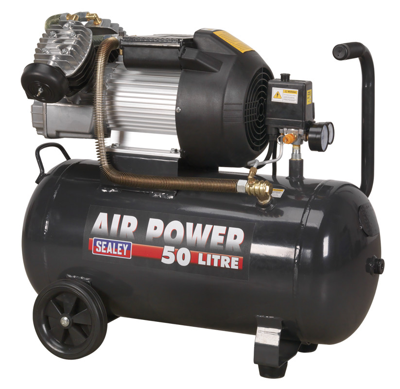 Sealey SAC5030VE Compressor 50L V-Twin Direct Drive 3hp