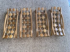 BAMBOO OSHIBORI TRAY HOLDER BOAT JAPAN SUSHI MEAL VINTAGE TOWEL HOLDER