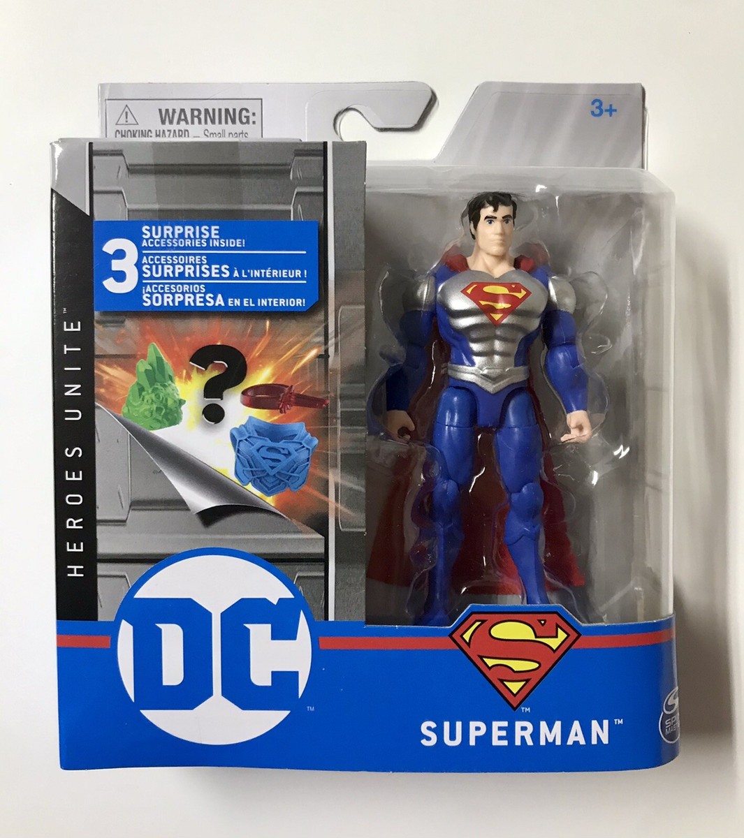 DCスーパーヒーローズ スティール マテル DC SPINMASTER DC HEROES UNITE SILVER METALLIC SUPERMAN
