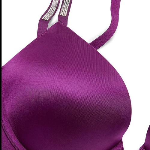 Victoria's Secret Bombshell Add-2-Cups Push-Up Bra 30D *Grape Shine Strap* NEW! - Picture 4 of 4