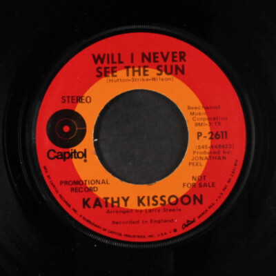 KATHY KISSOON: don't let it rain / will i never see the sun CAPITOL 7'' Single He