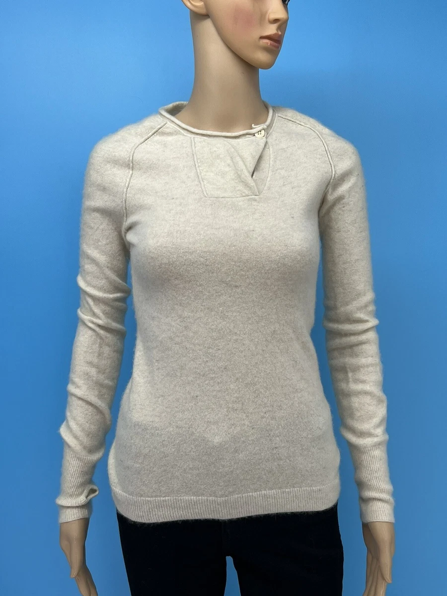 Excellent INHABIT Women's Ivory Cashmere Sweater Size: S | eBay
