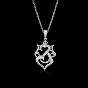 Authentic 1.00 Ct Round Cut Simulated Diamond Women's Ganesh Pendant 14K White Gold Plated