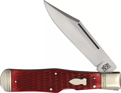 Rough Ryder Reserve Large Coke Bottle Red Folding D2 Steel Pocket Knife 048
