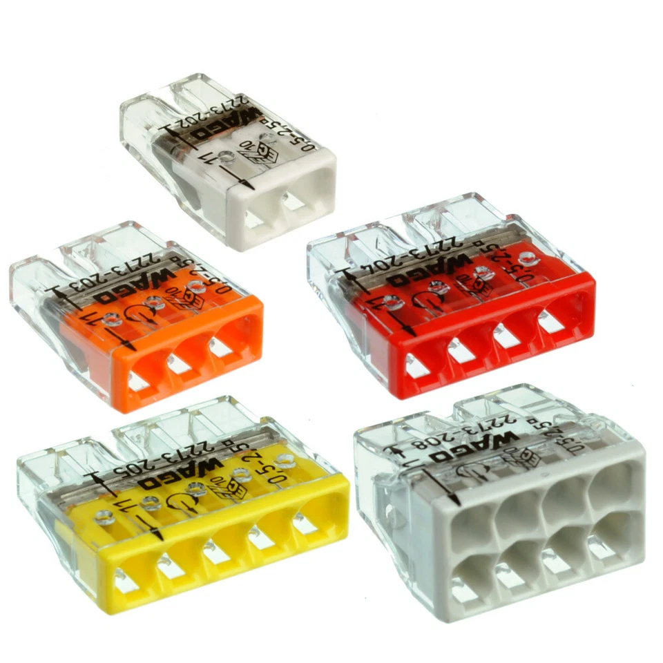 10 Stück Wago Steckklemme Klemmen 2273 Serie Verbindungsklemmen