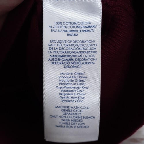 Chaps Mens Sweater Vest L V-Neck Burgundy Knit 55 - Picture 4 of 4