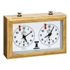 Chess Analog Clock Wooden Beech Case