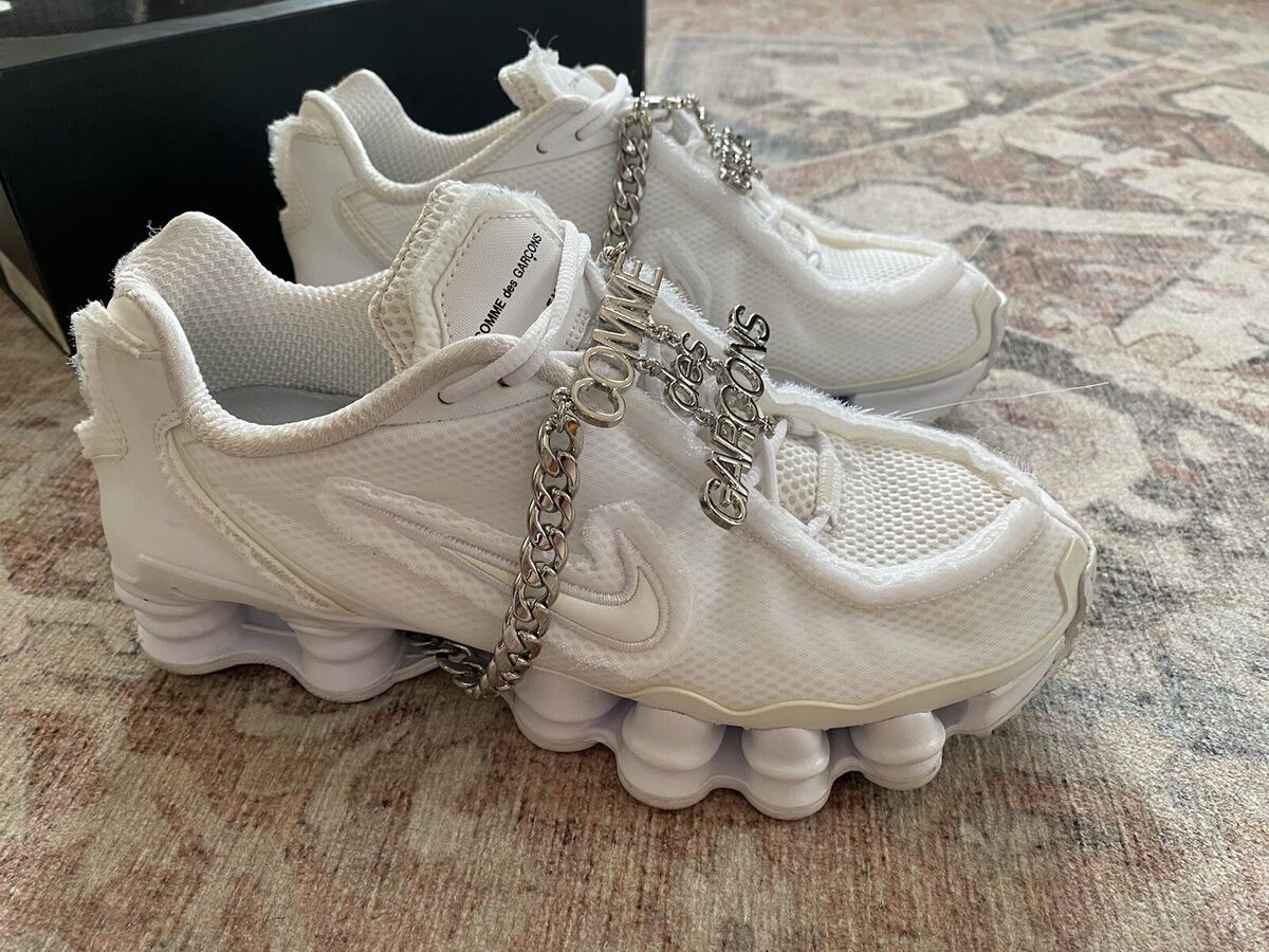 fles deugd thuis Nike Shox TL Comme des Garcons White (W) Size: 9W, 7.5M OG ALL | eBay