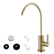 WEWE Drinking Water Faucet for Kitchen Sink, Gold Kitchen Water Filter Faucet...