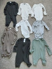 Lot Baby Gender Neutral Sleepers Gerber One Piece Gerber Onesies NB 0-3 Months
