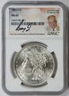 1882-S Morgan Dollar $1 MS 65 NGC Barry Goldwater Jr. Signature
