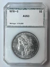 1878-S Morgan Silver Dollar PCI Holder AU