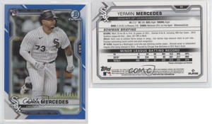 2021 Bowman Chrome Blue Refractor /150 Yermin Mercedes #88 Rookie RC