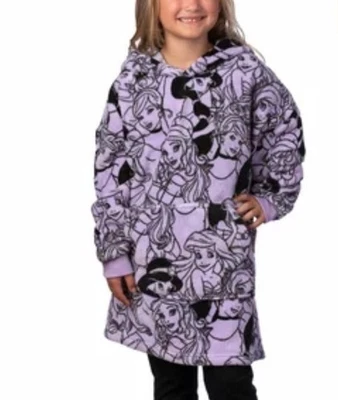 Disney Princess Girls Oversized Hoodie Size 7-8 Years - Image 1 of 4