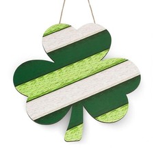 St. Patrick  s Day Shamrock Hanging Decor   Clover Wooden Sign Decoration for ...