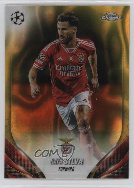 2023-24 Topps Chrome UEFA Club Competitions Gold Lava Refractor Rafa Silva 13bp