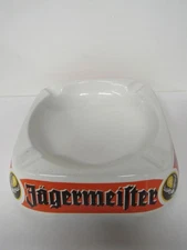 Jagermeister 8" Square Ceramic Cigar Ashtray Made in Carpignano Sesia Italy