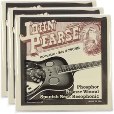 John Pearse Acoustic Strings Phosphor Bronze Spanish Neck Resophonic 