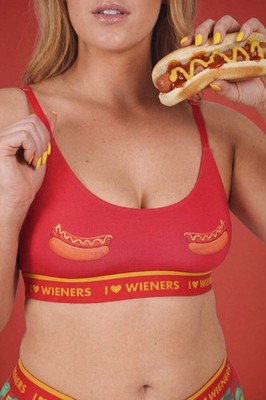Shinesty ''The Red Hot Dog'' x Wienerschnitzel Boob Hammock  Bralette