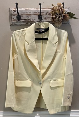 NEW - Kate & Mallory   Small French Vanilla Jacket w Packets.  Unlined.