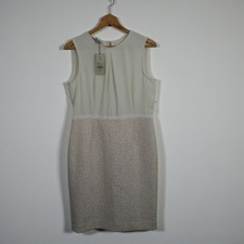 Hobbs Beige Sleeveless Lace Detailing Dress BNWT RRP £169