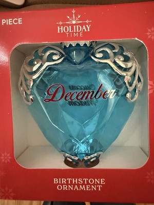 Holiday Time Birthstone  December Trazanite  Ornament 2025 